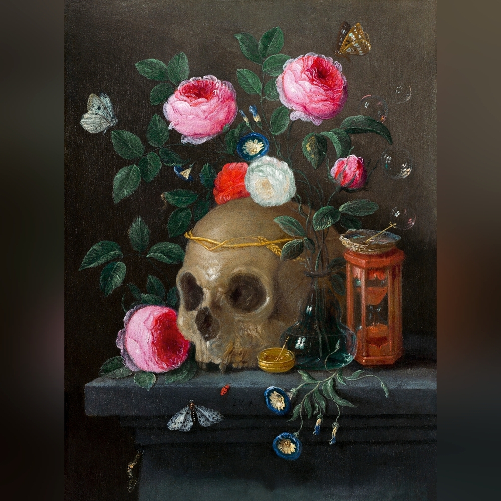 Floral Skull Art Print